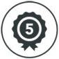 5 year warranty