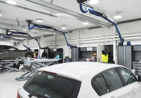 TT Fordonskadecenter invests on the environment with Intenz lighting at their new location